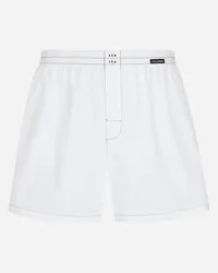 Dolce & Gabbana Shorts aus Popeline Weiss