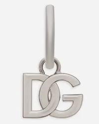 Dolce & Gabbana Single DG logo earring Silber