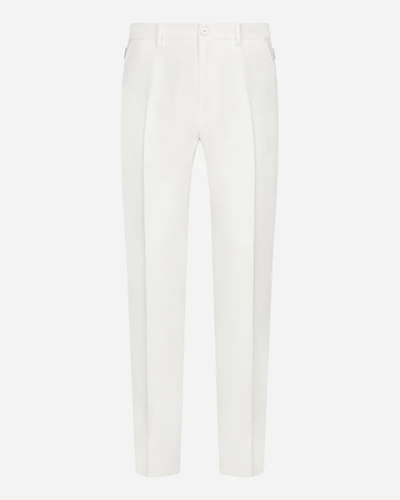 Dolce & Gabbana Hose Aus Leinen - Mann Hosen Und Shorts Wei Weiss