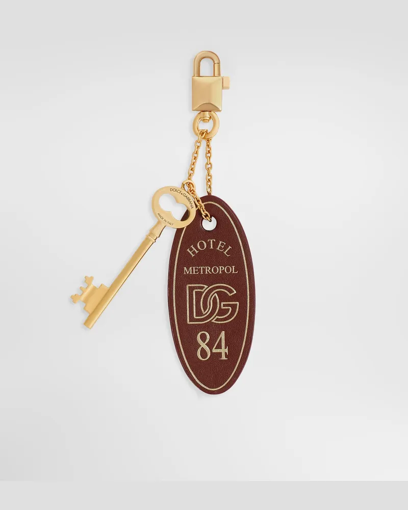 Dolce & Gabbana Calfskin Tassel Keychain - Frau Collection Bordeaux Bordeaux