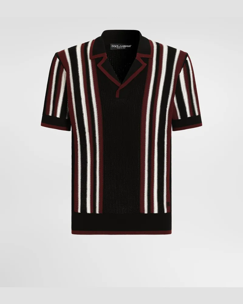 Dolce & Gabbana Polohemd Aus Baumwolle - Mann Strickwaren Multicolor Multicolor