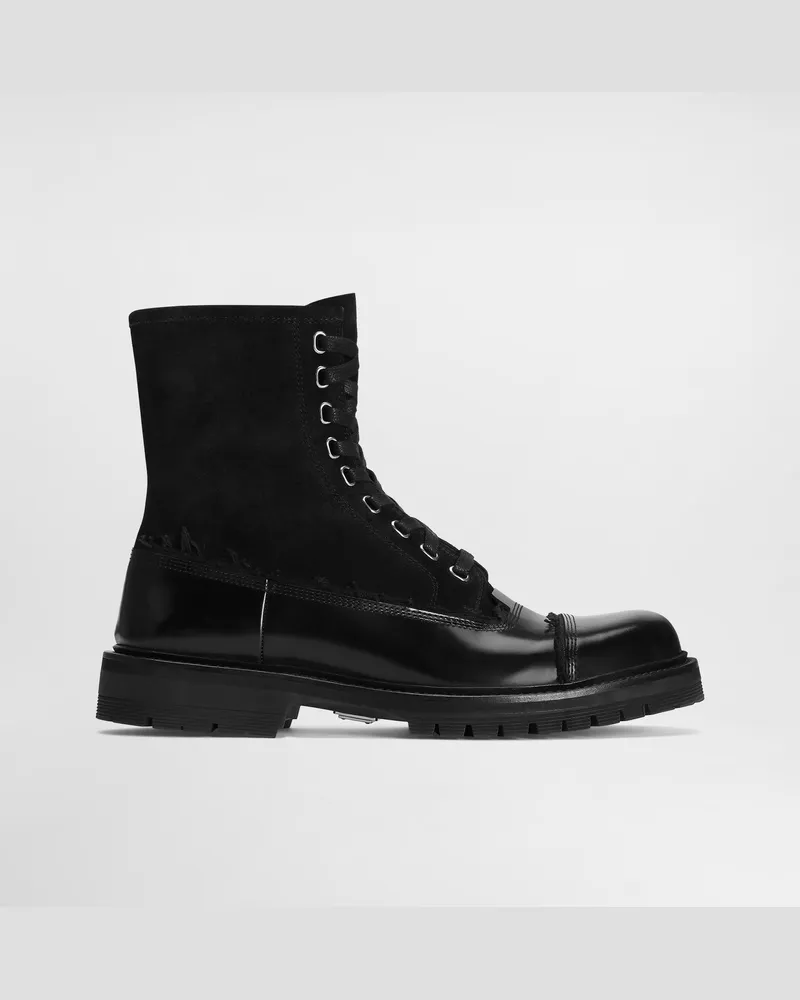 Dolce & Gabbana Stiefeletten Aus Kalbsleder - Mann Stiefel Und Stiefeletten Schwarz Schwarz