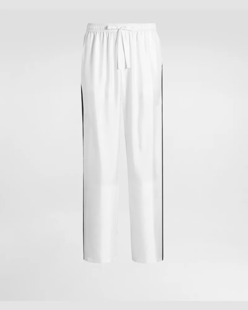 Dolce & Gabbana Hose Vanity Aus Seidentwill - Mann Hosen Und Shorts Wei 