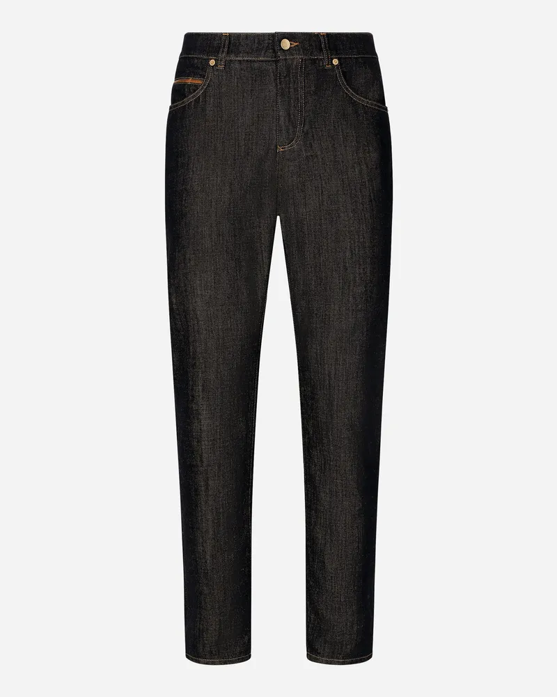 Dolce & Gabbana Jeans Regular Aus Blauem Denim - Mann Jeans Mehrfarbig Blau