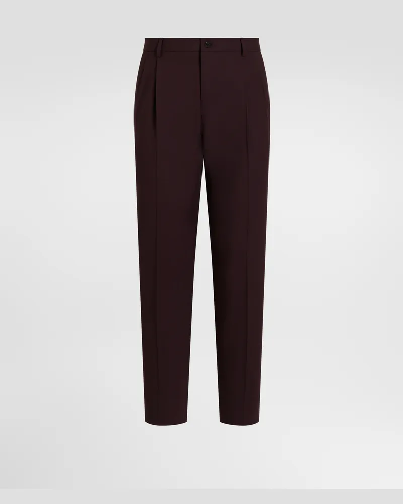 Dolce & Gabbana Virgin Wool Trousers - Mann Hosen Und Shorts Mehrfarbig Mehrfarbig
