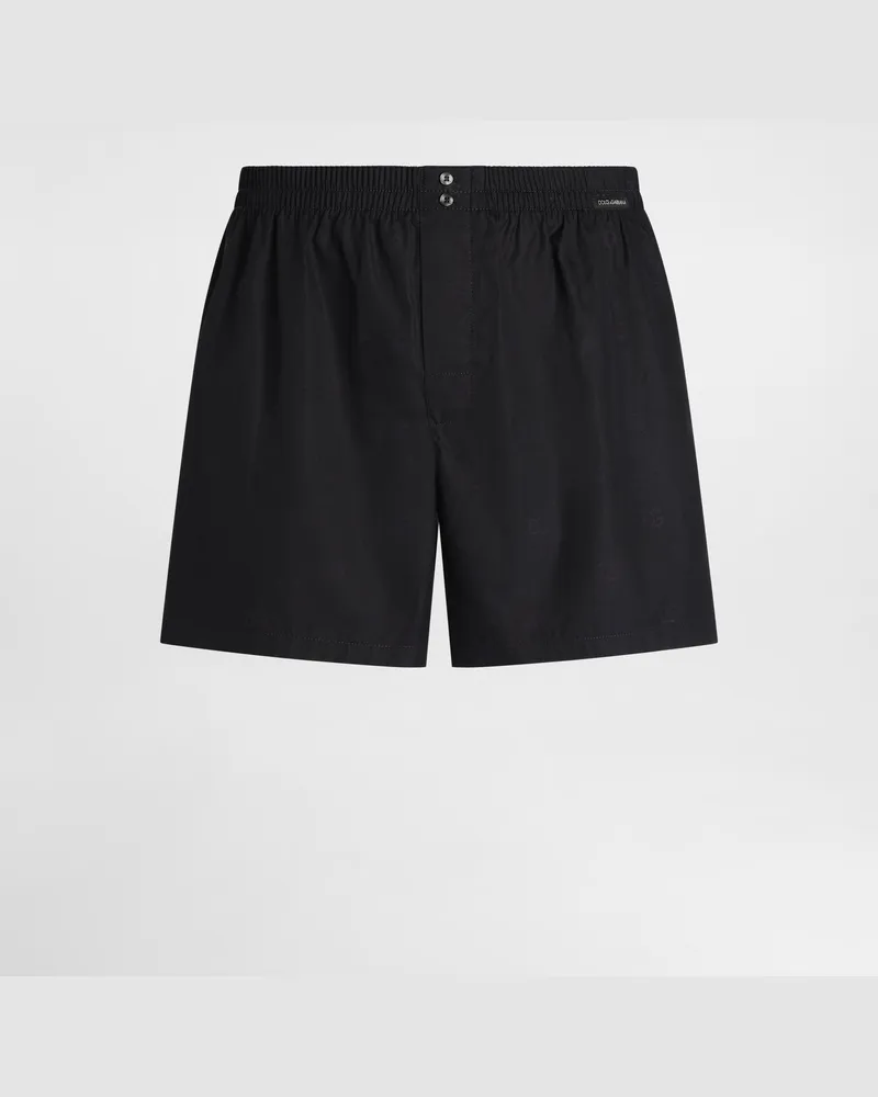 Dolce & Gabbana Logo-print Poplin Boxer Shorts - Mann Unterwäsche Und Loungewear Multicolor Multicolor