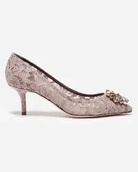 Dolce & Gabbana Lace rainbow pumps with brooch detailing Phard