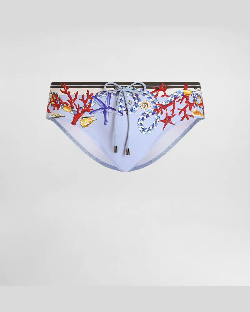 Dolce & Gabbana Speedo Alto - Mann Beachwear Multicolor Multicolor