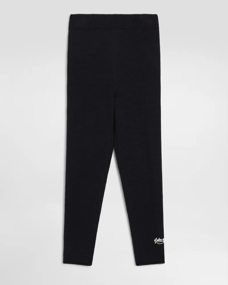 Dolce & Gabbana Leggings Aus Strick - Frau Collection Blau Blau
