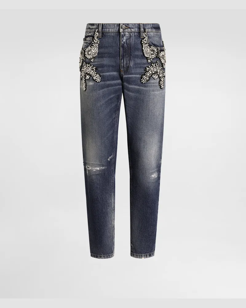 Dolce & Gabbana Denim Trousers - Mann Jeans Mehrfarbig Multicolor