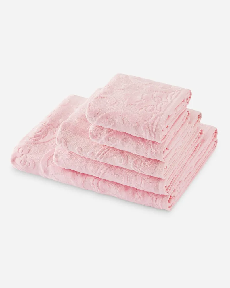 Dolce & Gabbana 5-teiliges Handtuchset Aus Baumwollfrottee - Handtuch-sets Mehrfarbig Mehrfarbig