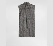 Chiffonbluse Mit Schachbrett-print - Frau Blusen Und Tops Mehrfarbig