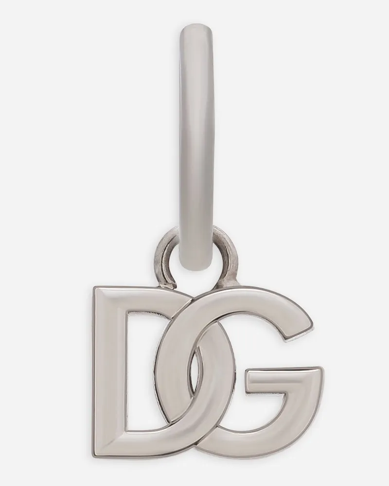 Dolce & Gabbana Single Dg Logo Earring - Mann Bijoux Silber Metall Silber
