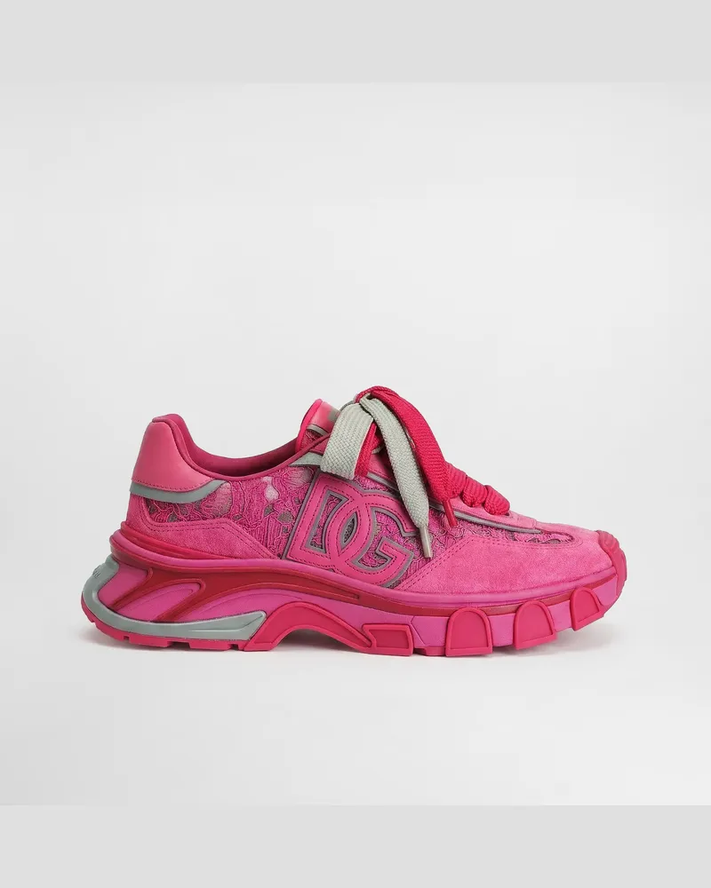 Dolce & Gabbana Dg Country Road Fabric Sneakers - Frau Sneakers Mehrfarbig Mehrfarbig