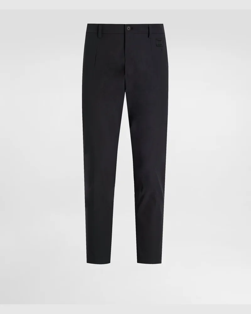 Dolce & Gabbana Nylon Canvas Trousers - Mann Hosen Und Shorts Schwarz Black