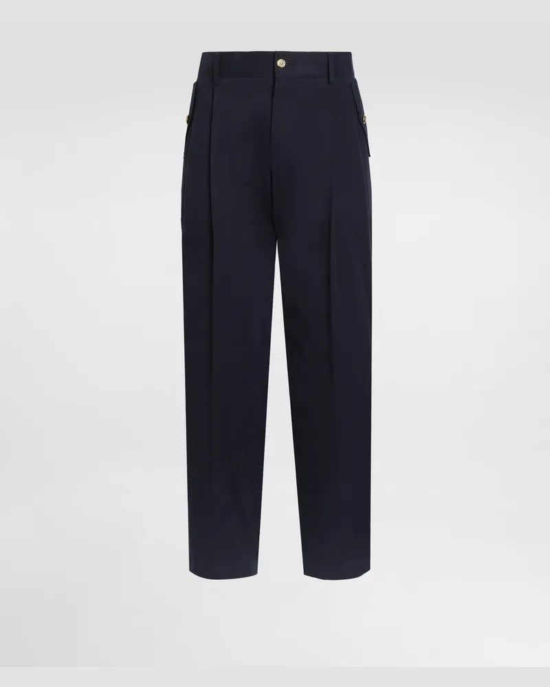 Dolce & Gabbana Hose Aus Baumwolle - Mann Hosen Und Shorts Blau Blau