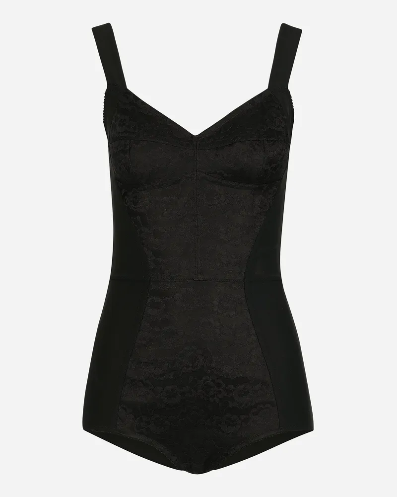 Dolce & Gabbana Korsett-body - Frau Blusen Und Tops Schwarz Satin Schwarz