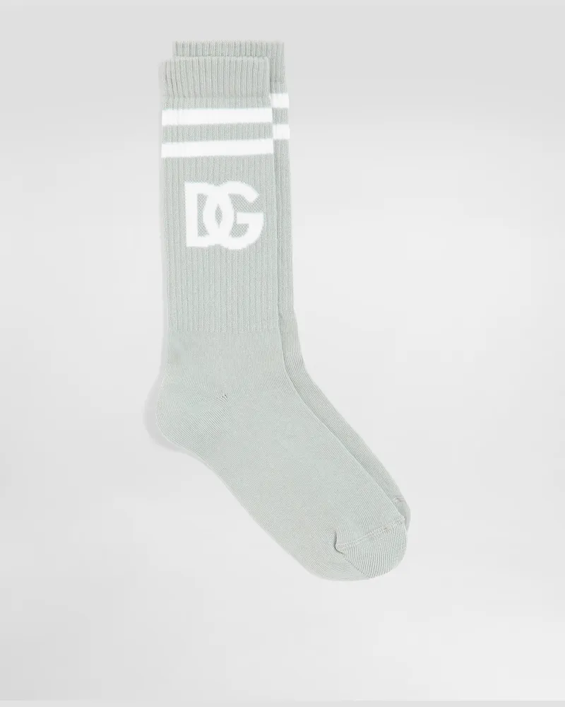 Dolce & Gabbana Socken Aus Baumwolle Mit Logo - Mann Socken Mehrfarbig Mehrfarbig