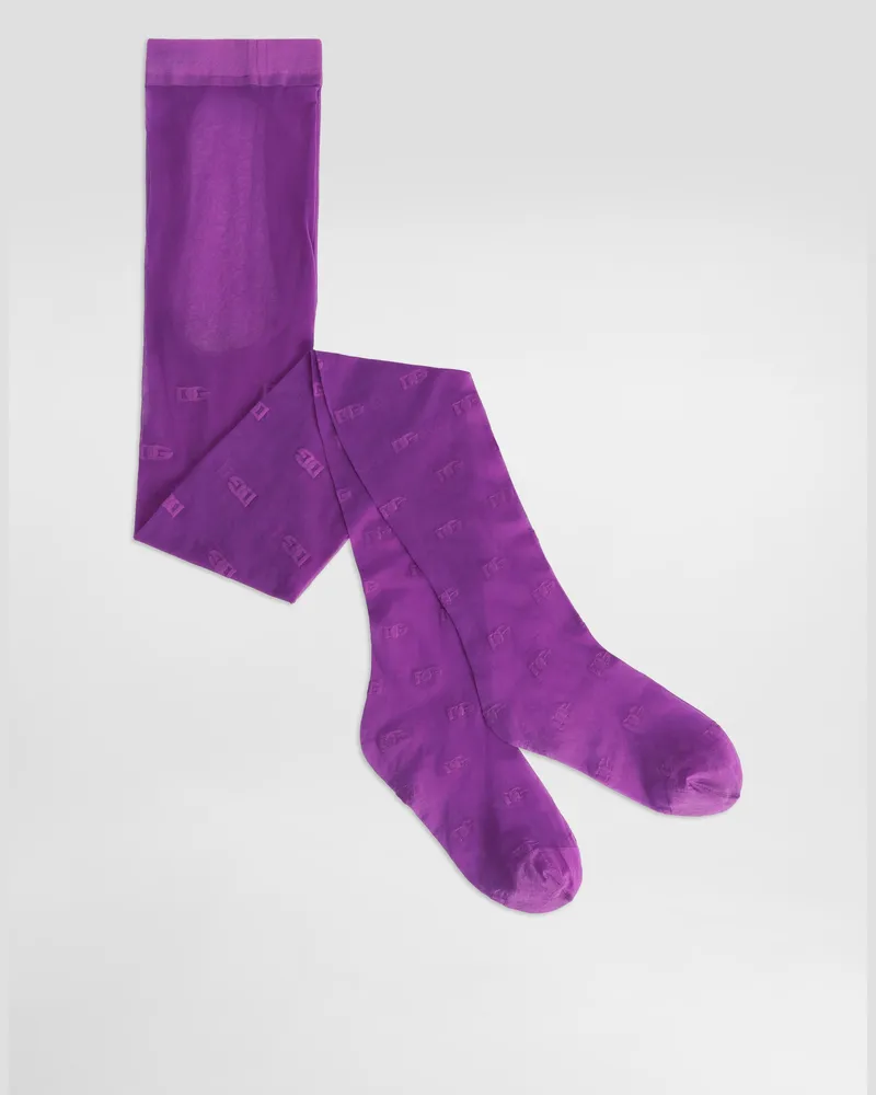 Dolce & Gabbana Strumpfhose 15 Denier - Frau Socken Violett Violett