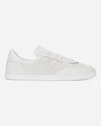 Dolce & Gabbana Sneaker Saint Tropez aus perforiertem Kalbsleder Weiss