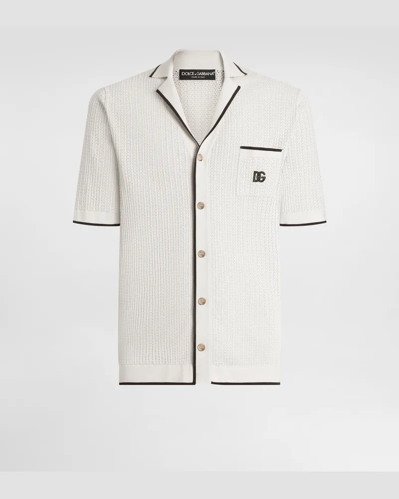 Dolce & Gabbana Cotton Shirt - Mann Strickwaren Beige Beige