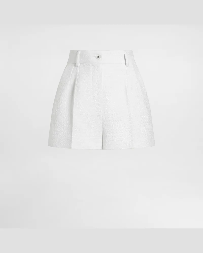 Dolce & Gabbana Stretch Mat Shorts - Frau Hosen Und Shorts Wei White