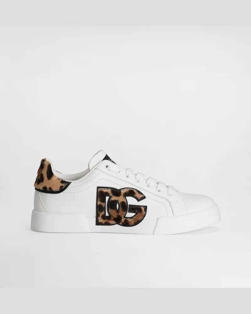 Dolce & Gabbana Portofino Light Strobel Leather Sneakers - Frau Sneakers Mehrfarbig Mehrfarbig