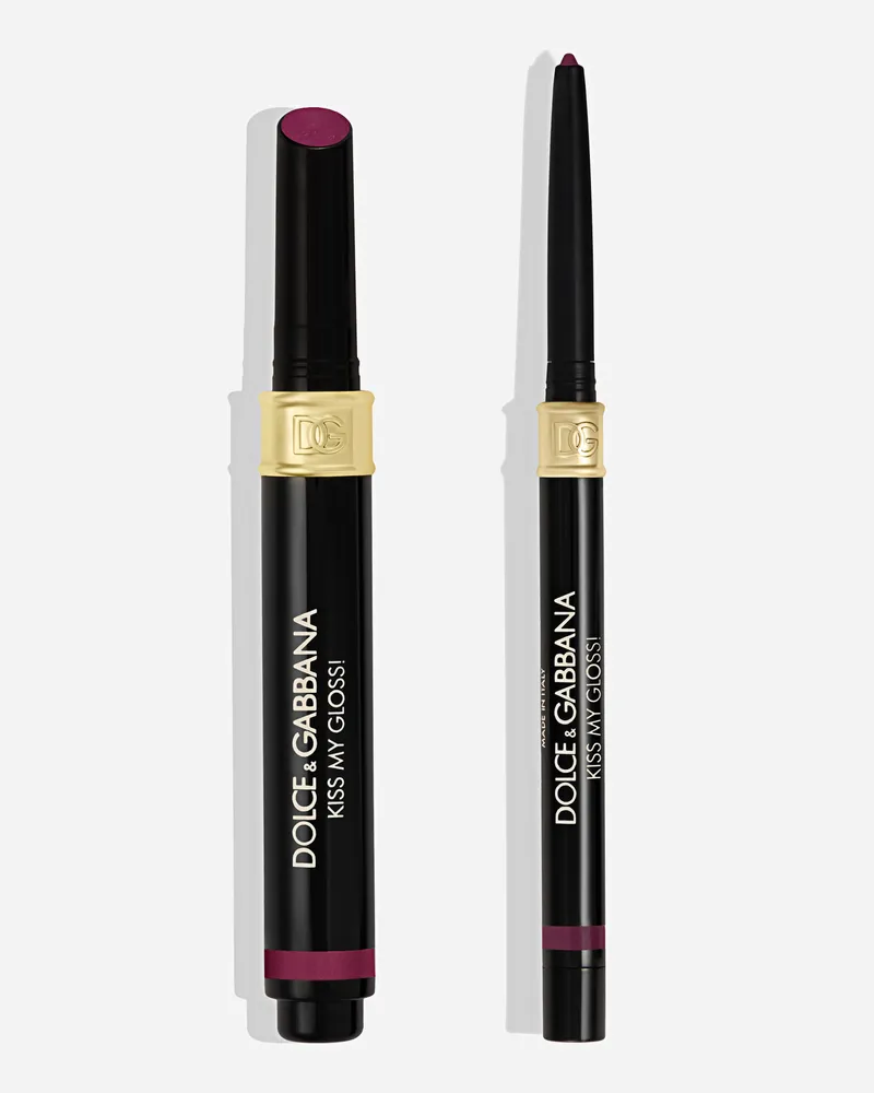 Dolce & Gabbana Kiss My Gloss! - Woman Lippenstift-set 06 Bite – Beerenfarbener Konturenstift Und Beerenfarbener Lipgloss Mit Perlglanz 06