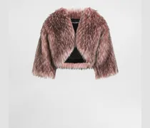 Kurze Jacke Aus Kunstfell - Frau Blazer Rosa