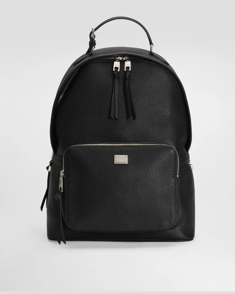 Dolce & Gabbana Rucksack Vittoria Aus Kalbsleder - Mann Rucksäcke Und Bauchtaschen Schwarz Schwarz