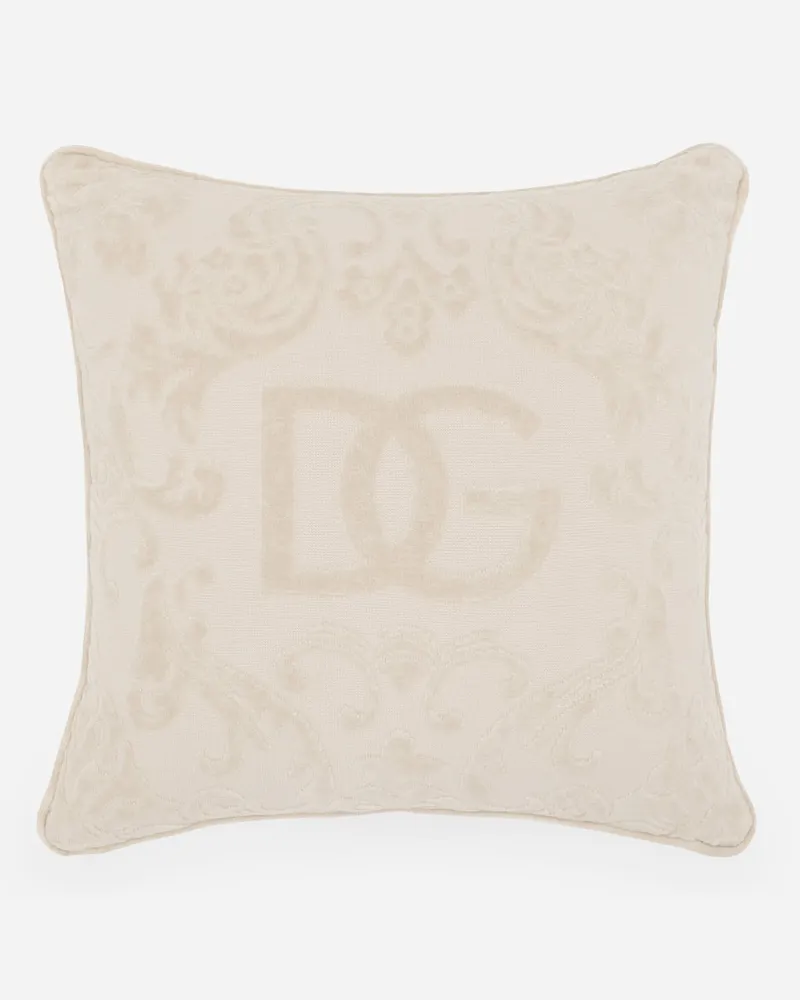 Dolce & Gabbana Outdoor-kissen Aus Baumwollfrottee - Outdoor-kissen Mehrfarbig Mehrfarbig