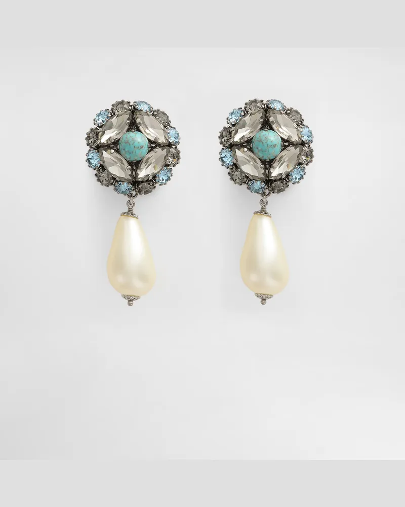 Dolce & Gabbana Re Edition Clip Earrings - Frau Collection Mehrfarbig Metall Mehrfarbig