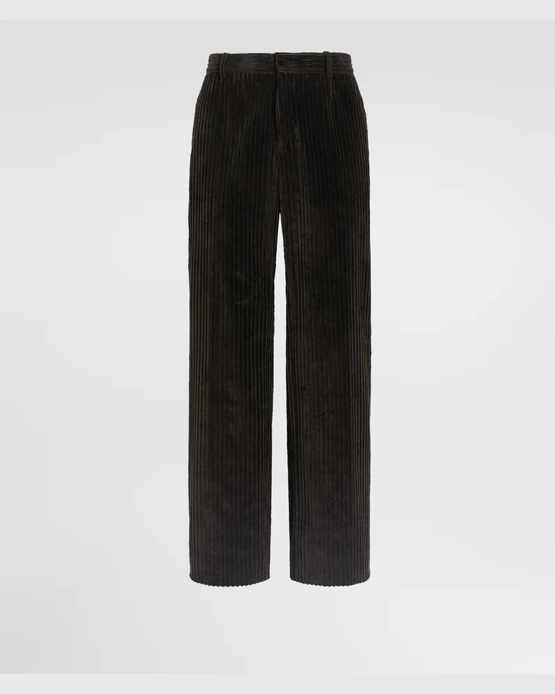 Dolce & Gabbana Hose Aus Cord - Mann Hosen Und Shorts Braun Samt Braun
