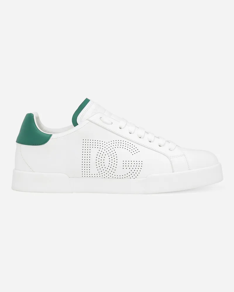 Dolce & Gabbana Sneaker Portofino aus Kalbsleder Weiss