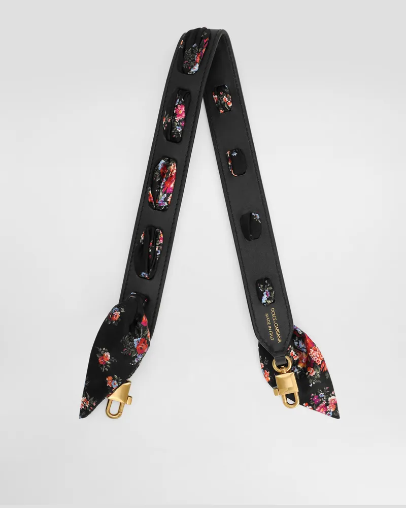 Dolce & Gabbana Gehäkelte Umhängetasche Aus Bast Und Twill - Frau Collection Mehrfarbig Mehrfarbig