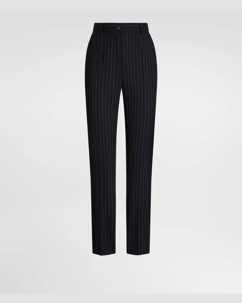 Dolce & Gabbana Hose Aus Wolle In Nadelstreifenoptik - Frau Collection #n/d Multicolor