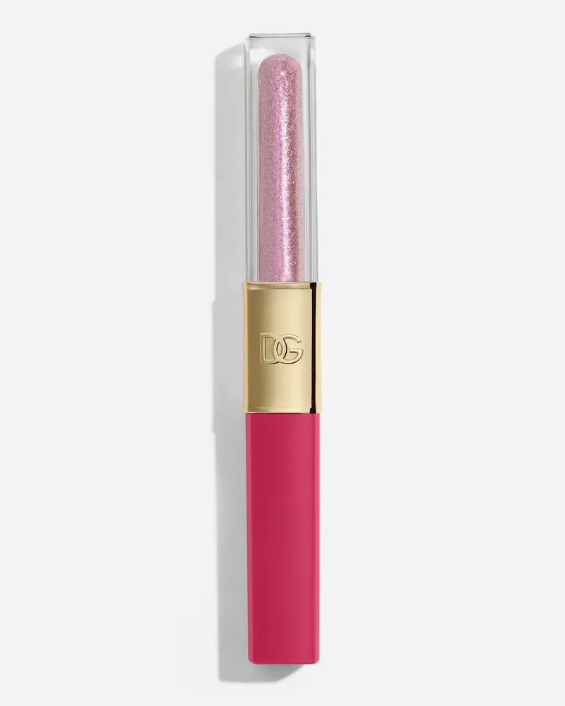 Dolce & Gabbana Make It Double! - Woman Flüssige Lippenstifte 02 Strawberry Slushie - Pink Und Pink-schimmer 02
