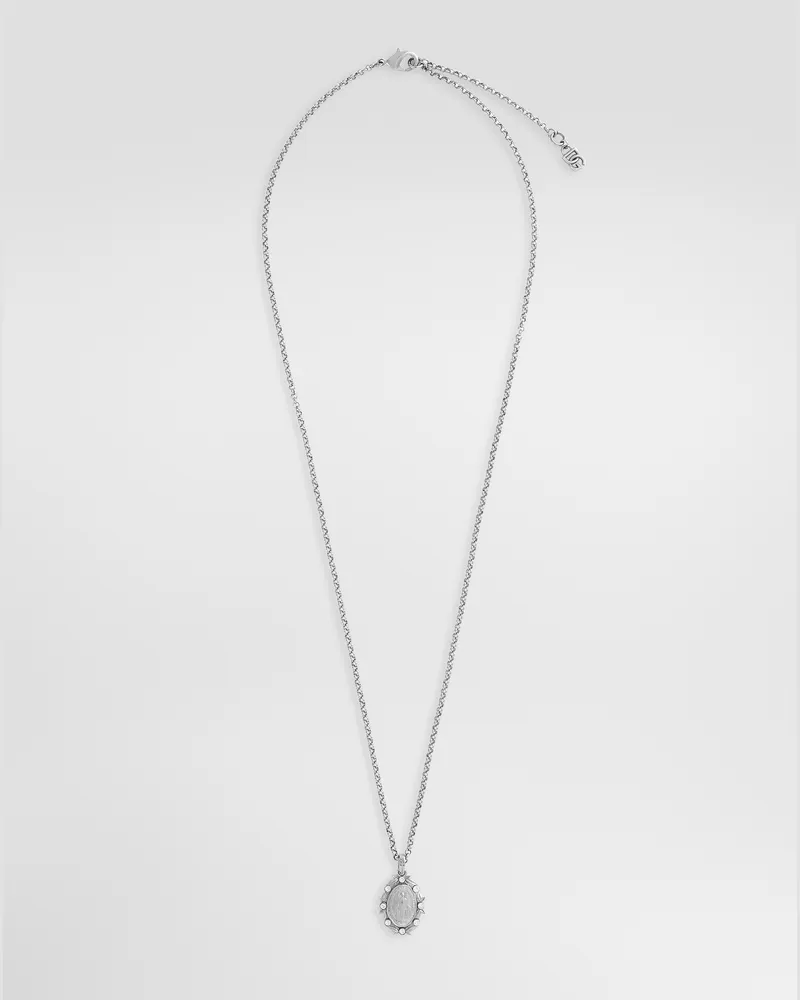 Dolce & Gabbana Pendant Necklace With Crystals - Mann Bijoux Silber Metall Silber