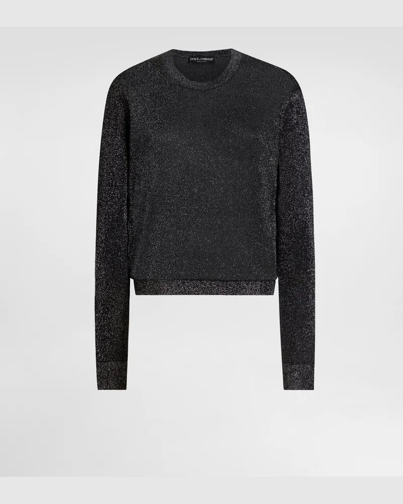Dolce & Gabbana Metallic Viscose Pullover - Mann Collection Multicolor Multicolor
