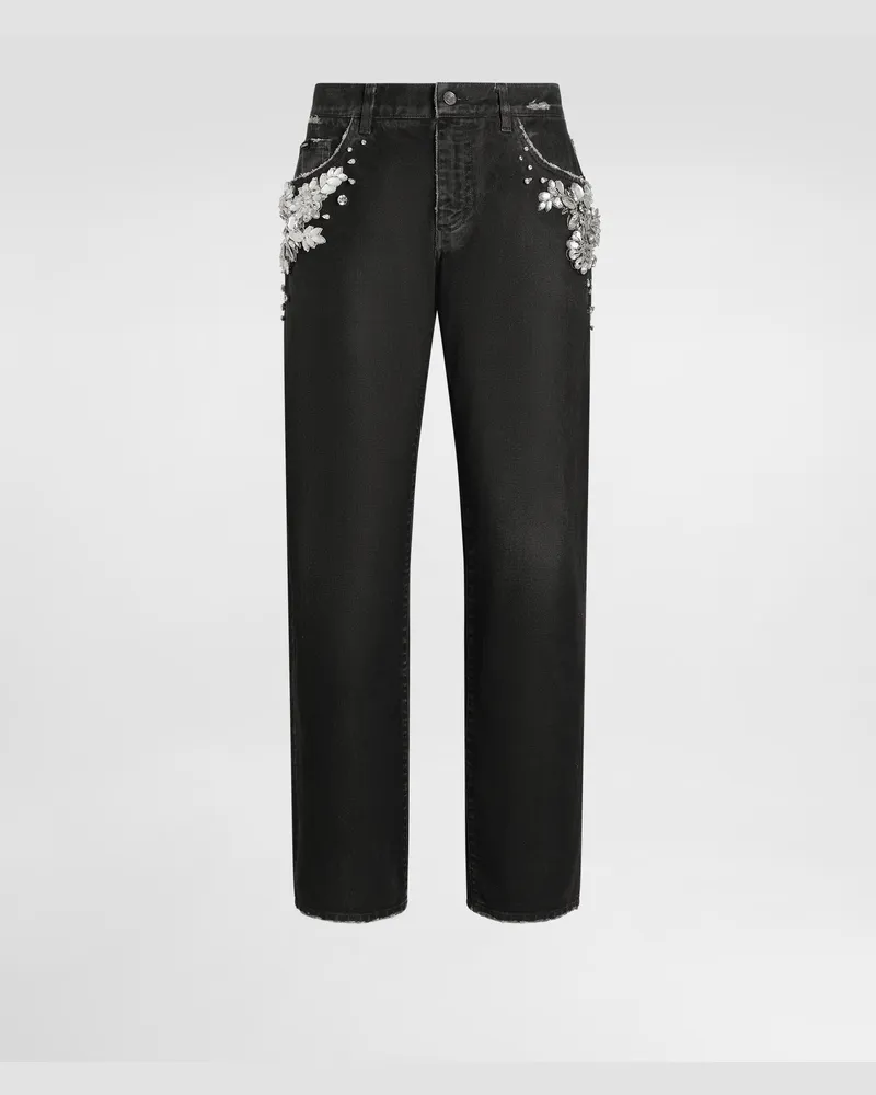 Dolce & Gabbana Hose Aus Denim - Mann Jeans Mehrfarbig Mehrfarbig