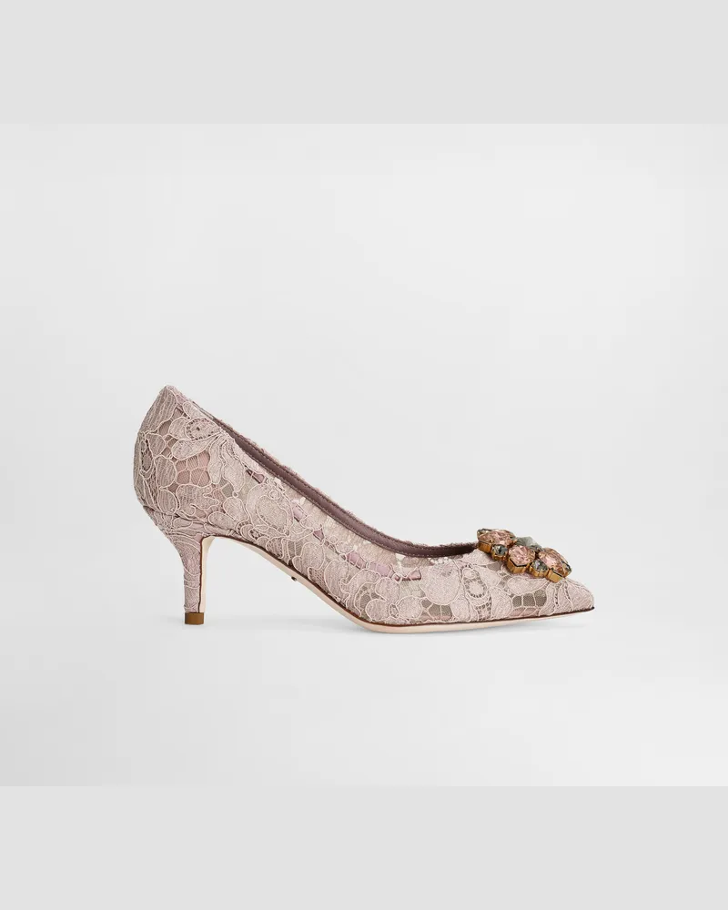 Dolce & Gabbana Lace Rainbow Pumps With Brooch Detailing - Frau Pumps Und Slingbacks Phard Spitze Phard