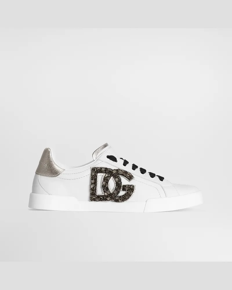 Dolce & Gabbana Sneaker Bassa - Frau Sneakers Wei Mehrfarbig