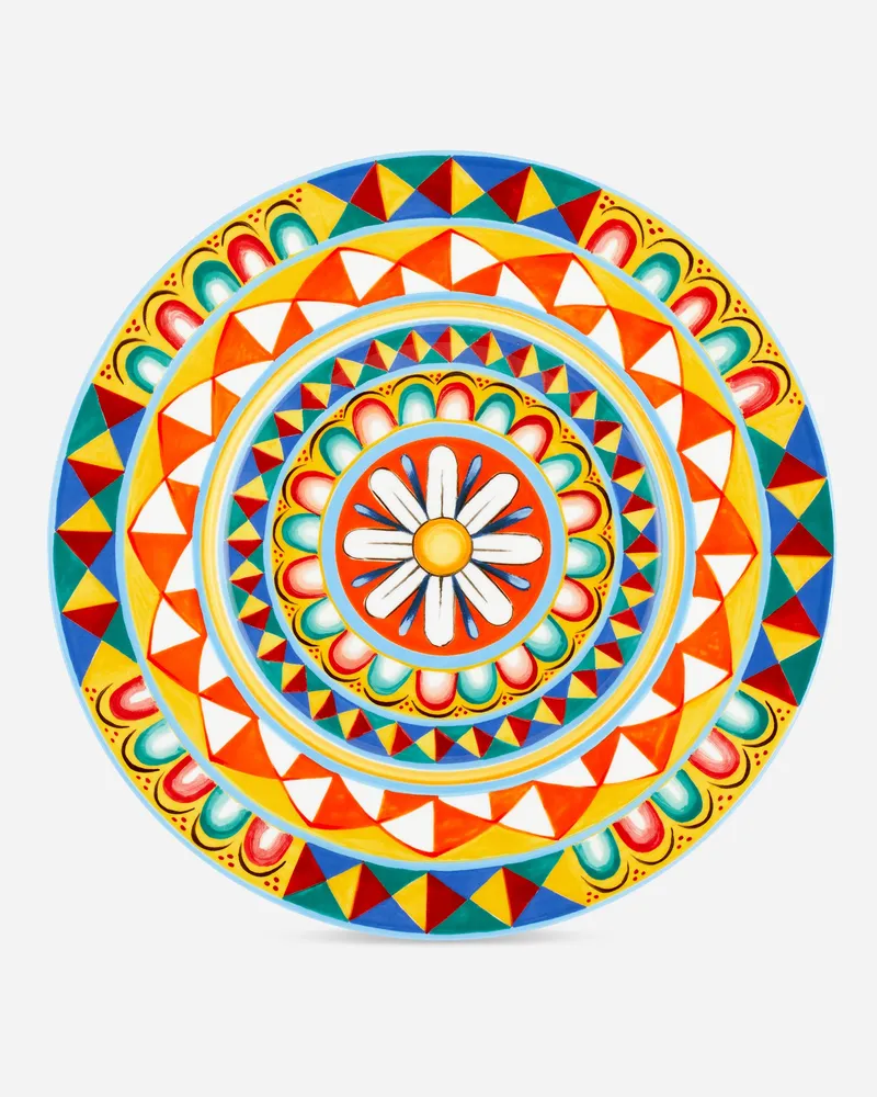 Dolce & Gabbana Charger Plate In Fine Porcelain - Platzteller Mehrfarbig Mehrfarbig