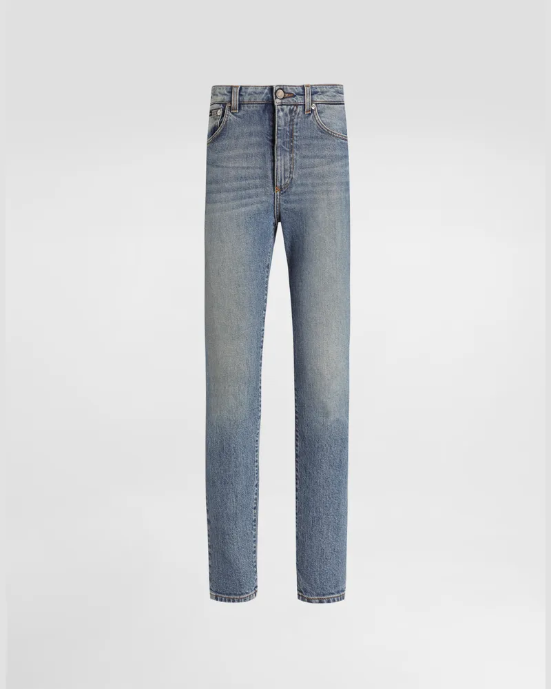 Dolce & Gabbana 5-pocket Stretch Denim Trousers - Frau Denim Mehrfarbig Multicolor
