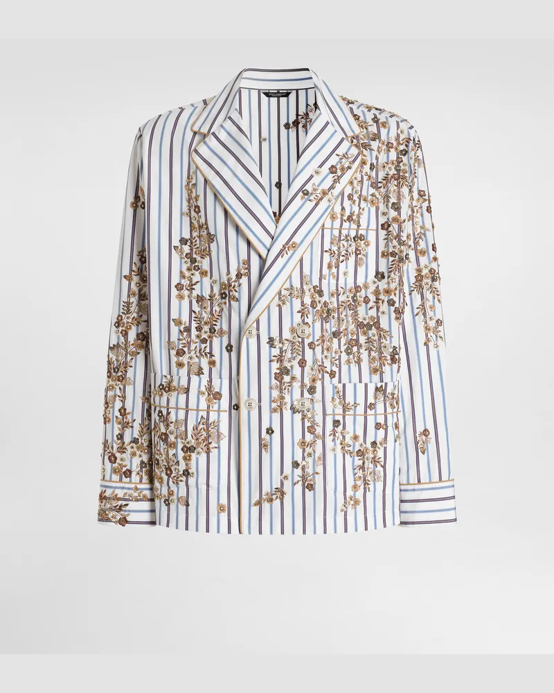 Dolce & Gabbana Vanity Robe With Embroidery - Mann Hemden Mehrfarbig Multicolor