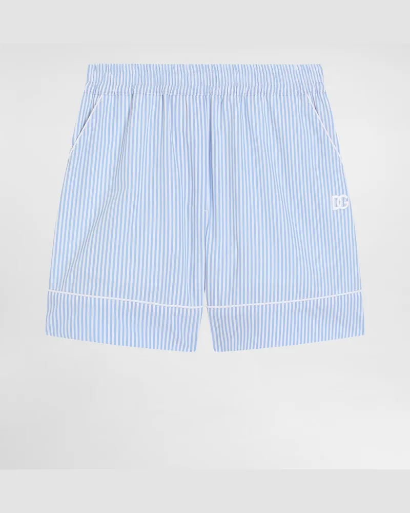 Dolce & Gabbana Pinstripe Cotton Shorts - Frau Collection Mehrfarbig Multicolor