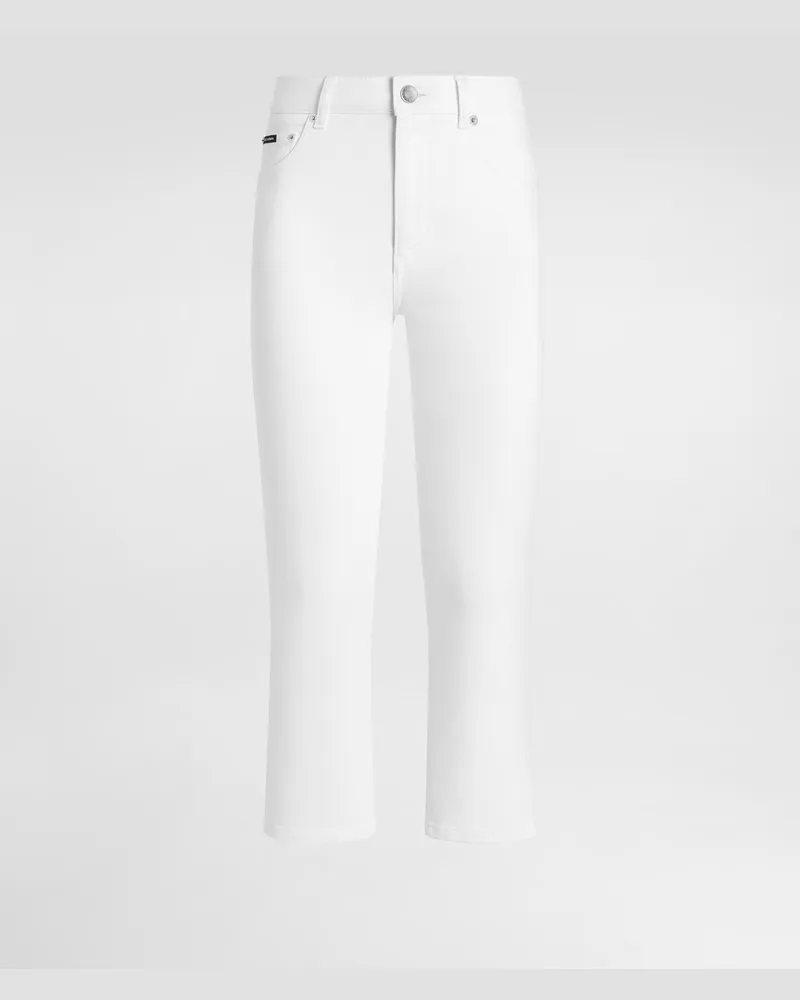 Dolce & Gabbana Caprihose Aus Denim Mit 5 Taschen - Frau Denim Mehrfarbig Mehrfarbig