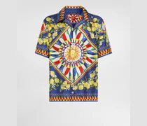 Hemd Hawaii Aus Seidentwill Mit Carretto-print - Mann Hemden Multicolor