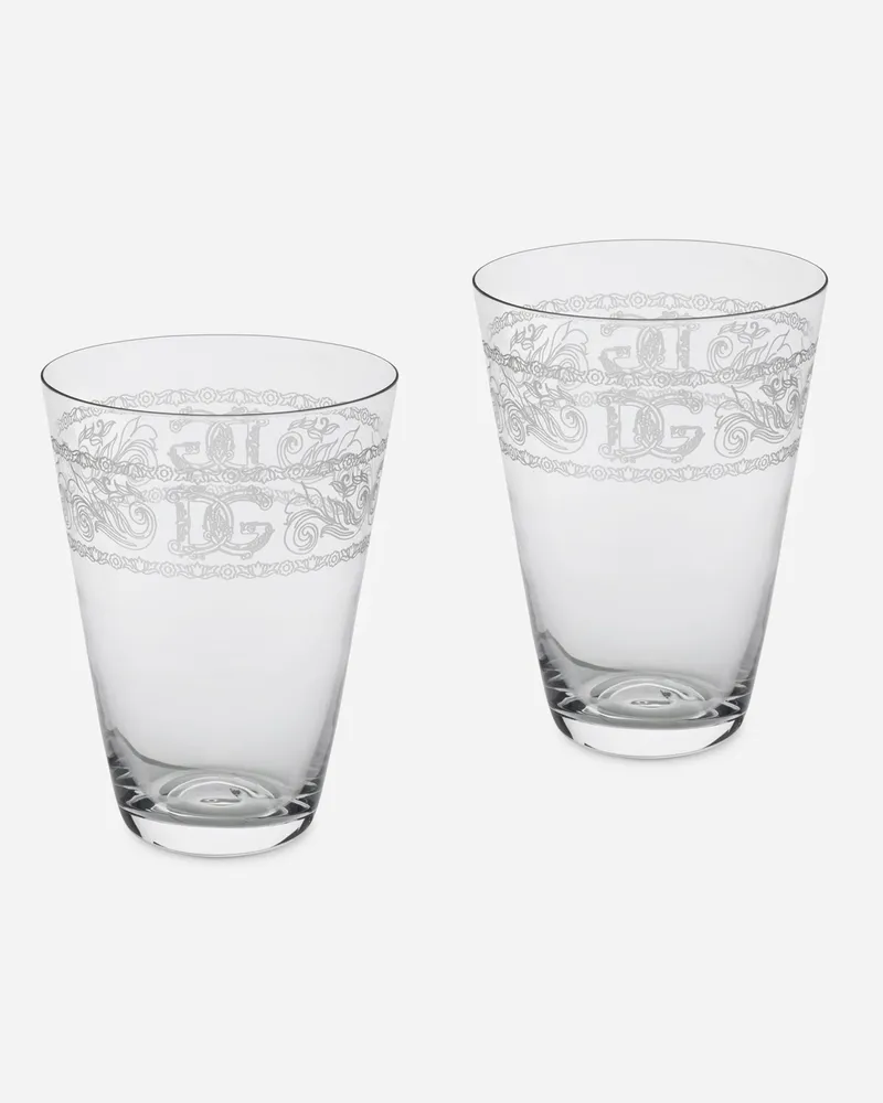 Dolce & Gabbana Set 2 Bicch. Acqua - Wassergläser Mehrfarbig Mehrfarbig