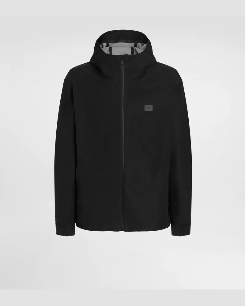 Dolce & Gabbana Jacke Mit Kapuze Aus Baumwolle - Mann Mäntel Und Jacken Schwarz Schwarz